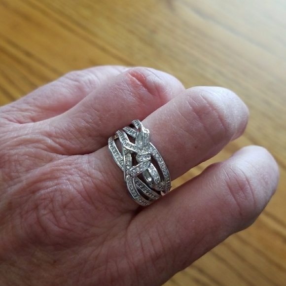 Sterling silver stackable bowknot ring - Picture 5 of 5